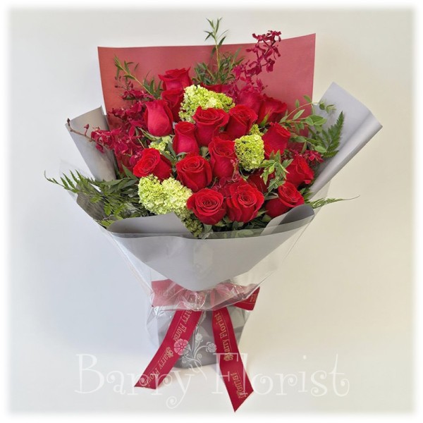 BOU 0197 20支厄瓜多爾紅玫瑰花束